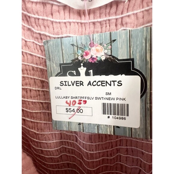 Lush Small Smock Dress Gauzy Puff Sleeve Tiered Lined Prairie Cottage NEW NWT - Picture 9 of 10